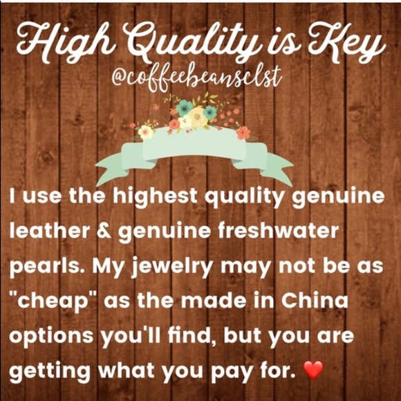 NEW Leather Freshwater Pearl Basic Anklet - Picture 5 of 7